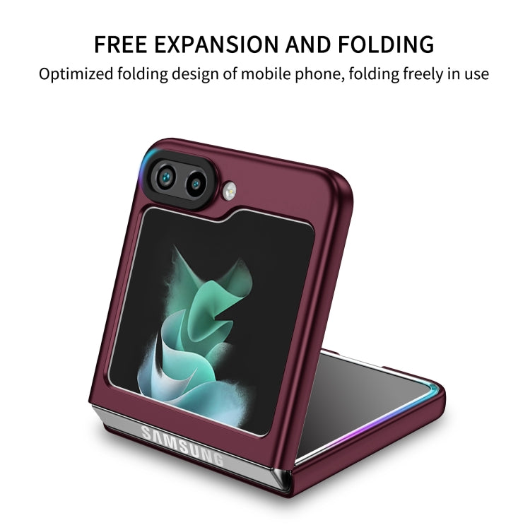 For Samsung Galaxy Z Flip5 5G Three-dimensional Folding Holder PC Phone Case