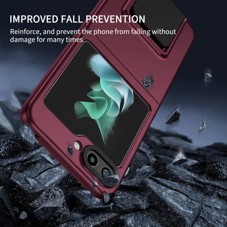 For Samsung Galaxy Z Flip5 5G Three-dimensional Folding Holder PC Phone Case