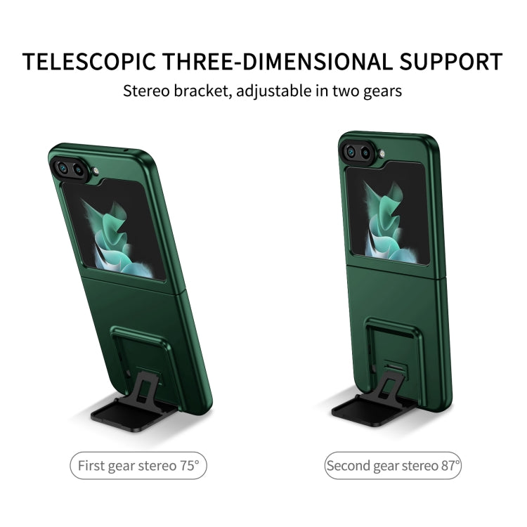 For Samsung Galaxy Z Flip5 5G Three-dimensional Folding Holder PC Phone Case