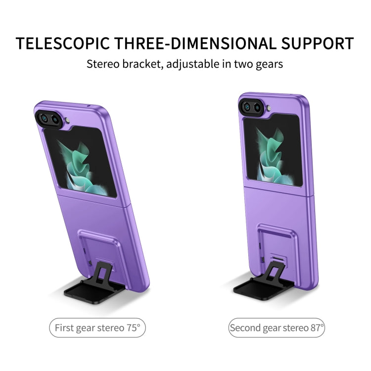 For Samsung Galaxy Z Flip5 5G Three-dimensional Folding Holder PC Phone Case