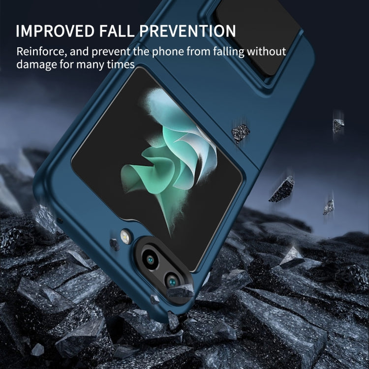 For Samsung Galaxy Z Flip6 / Flip7 FE Three-dimensional Folding Holder PC Phone Case