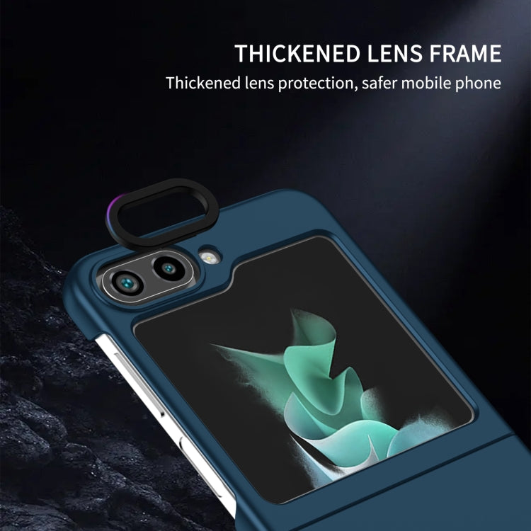 For Samsung Galaxy Z Flip6 / Flip7 FE Three-dimensional Folding Holder PC Phone Case