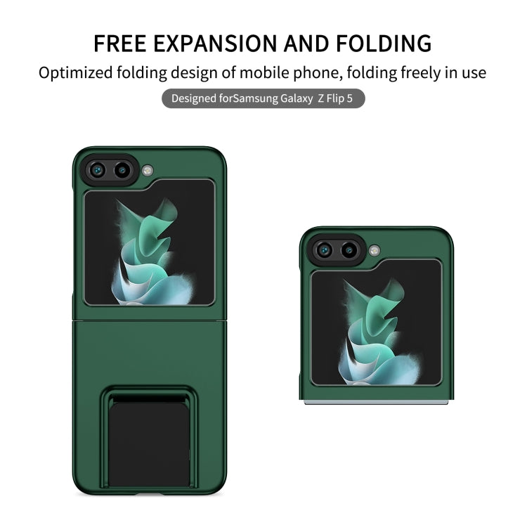 For Samsung Galaxy Z Flip6 / Flip7 FE Three-dimensional Folding Holder PC Phone Case