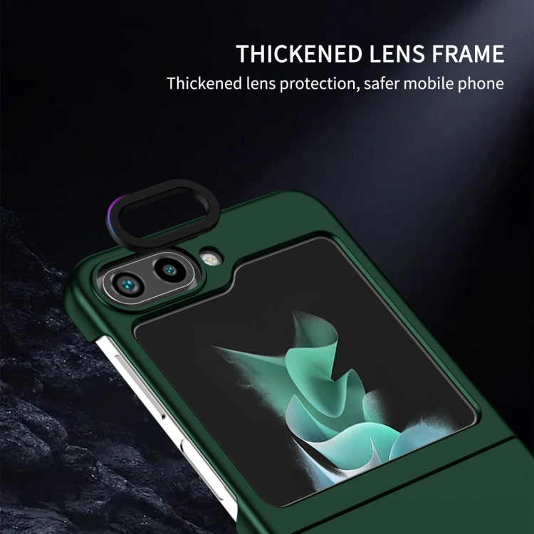 For Samsung Galaxy Z Flip6 / Flip7 FE Three-dimensional Folding Holder PC Phone Case