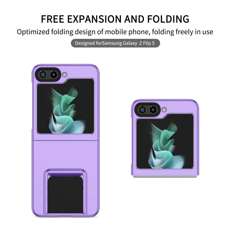 For Samsung Galaxy Z Flip6 / Flip7 FE Three-dimensional Folding Holder PC Phone Case