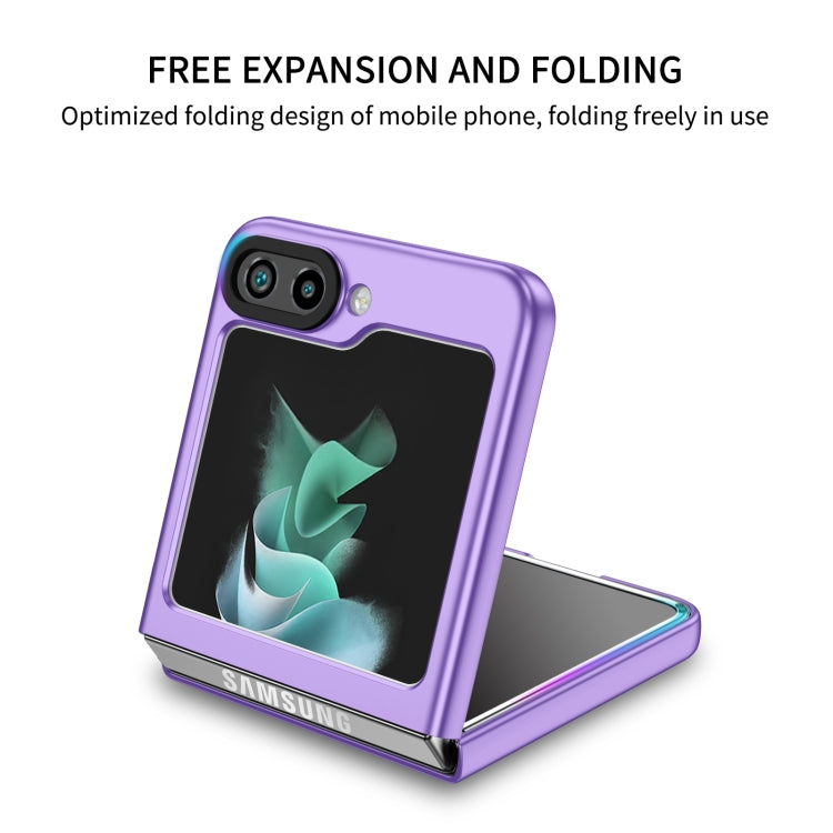 For Samsung Galaxy Z Flip6 / Flip7 FE Three-dimensional Folding Holder PC Phone Case