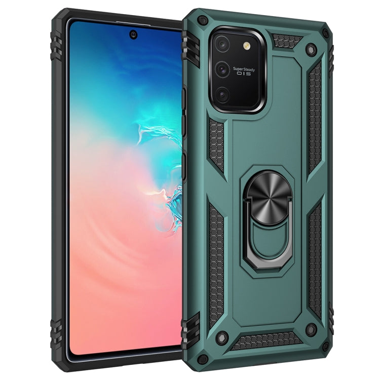 For Samsung Galaxy A71 5G Shockproof TPU + PC Protective Case with 360 Degree Rotating Holder