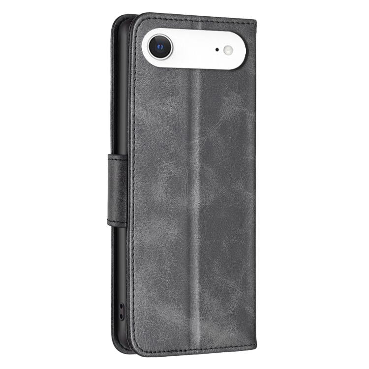 For iPhone Air Lambskin Texture Pure Color Flip Leather Phone Case