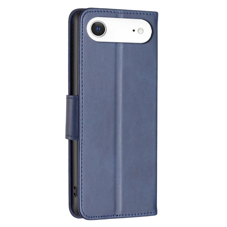 For iPhone Air Lambskin Texture Pure Color Flip Leather Phone Case