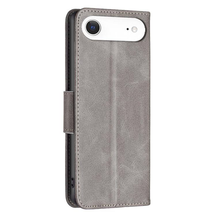 For iPhone Air Lambskin Texture Pure Color Flip Leather Phone Case