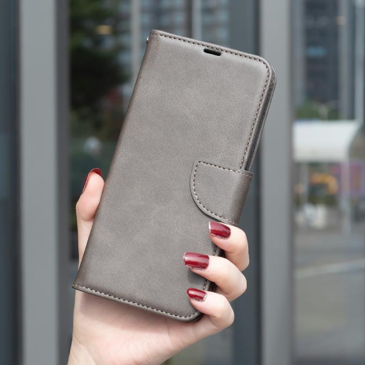 For iPhone Air Lambskin Texture Pure Color Flip Leather Phone Case
