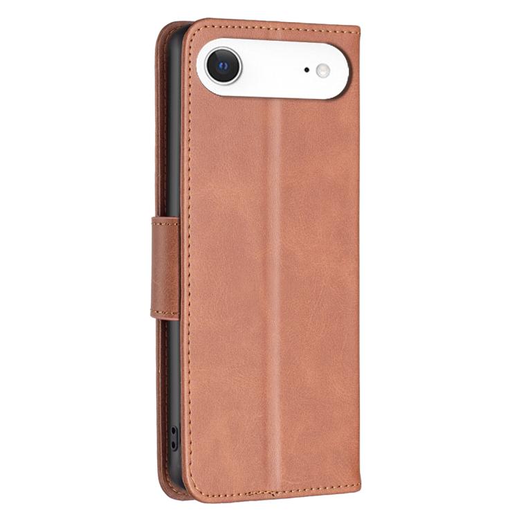 For iPhone Air Lambskin Texture Pure Color Flip Leather Phone Case