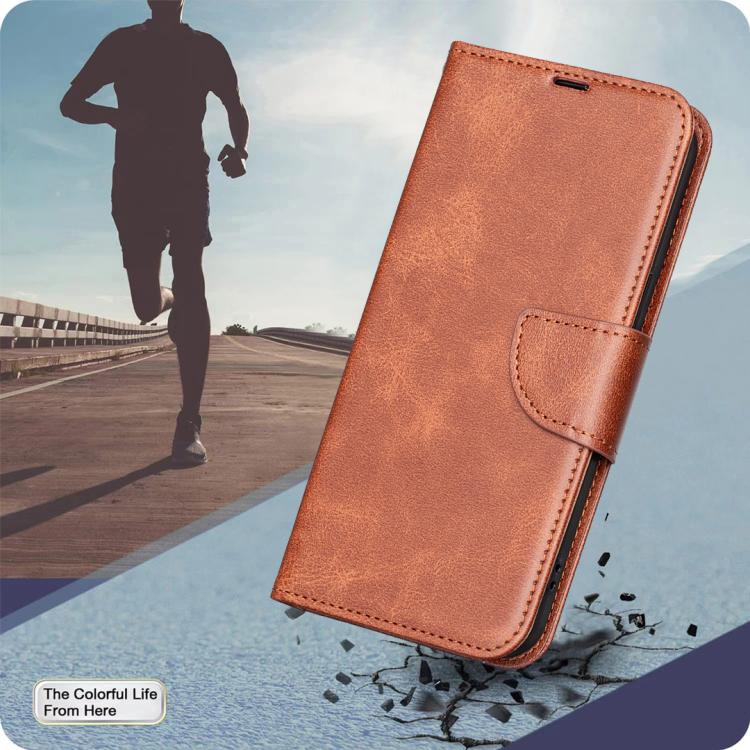 For iPhone Air Lambskin Texture Pure Color Flip Leather Phone Case