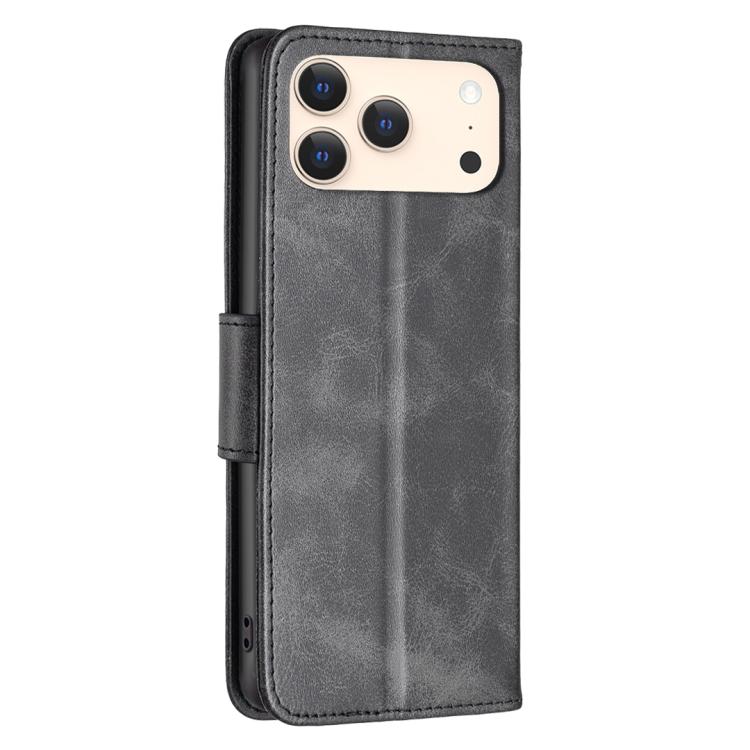 For iPhone 17 Pro Lambskin Texture Pure Color Flip Leather Phone Case