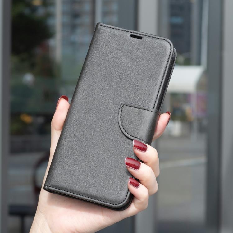 For iPhone 17 Pro Max Lambskin Texture Pure Color Flip Leather Phone Case