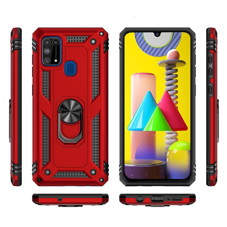 For Samsung Galaxy M31 Shockproof TPU + PC Protective Case with 360 Degree Rotating Holder