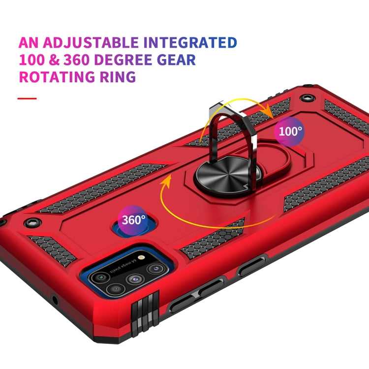 For Samsung Galaxy M31 Shockproof TPU + PC Protective Case with 360 Degree Rotating Holder