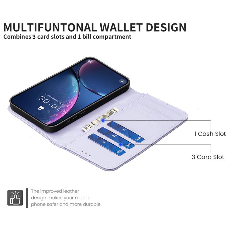 For iPhone 17 Diamond Lattice Wallet Flip Leather Phone Case