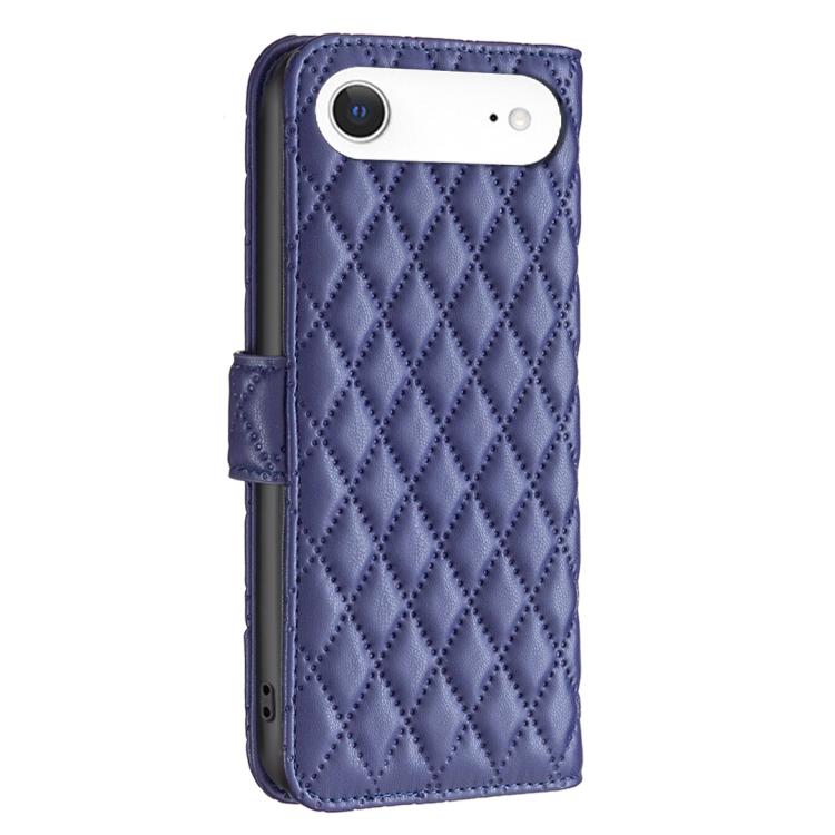 For iPhone Air Diamond Lattice Wallet Flip Leather Phone Case