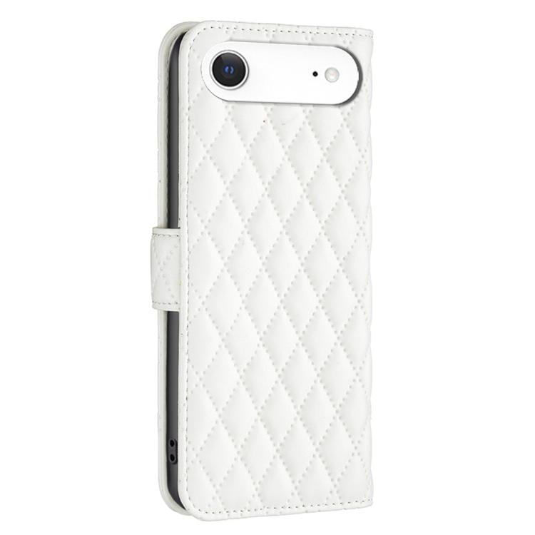 For iPhone Air Diamond Lattice Wallet Flip Leather Phone Case