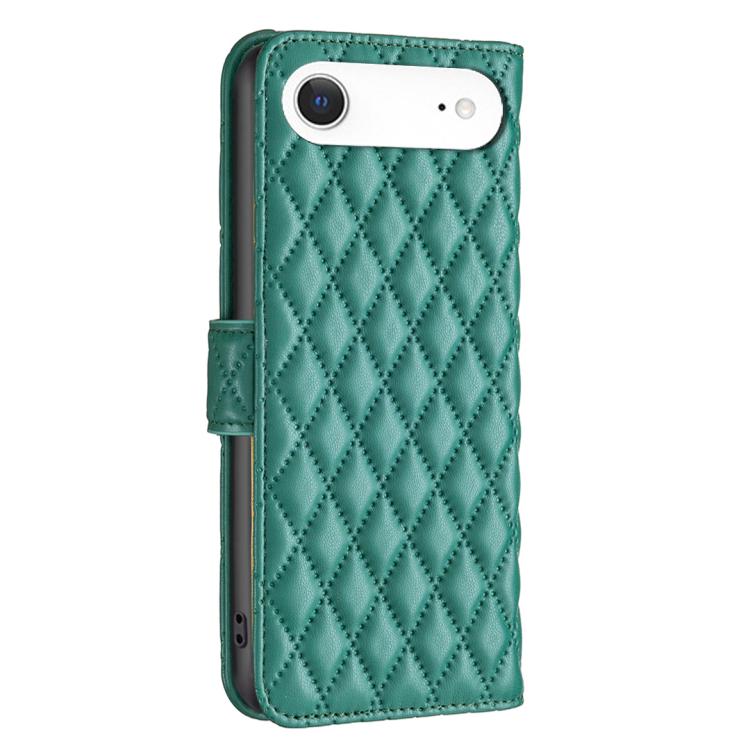 For iPhone Air Diamond Lattice Wallet Flip Leather Phone Case