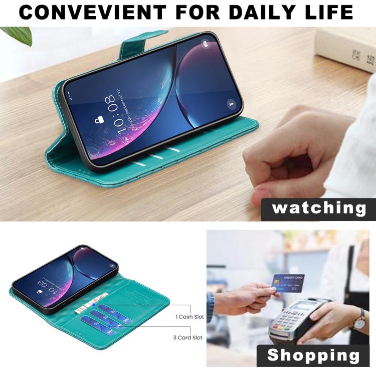 For iPhone Air Diamond Lattice Wallet Flip Leather Phone Case