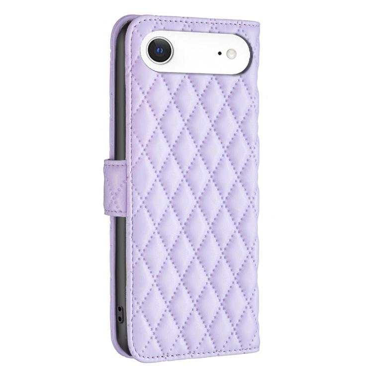 For iPhone Air Diamond Lattice Wallet Flip Leather Phone Case