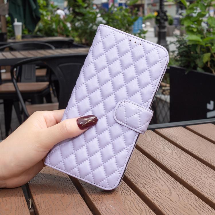 For iPhone Air Diamond Lattice Wallet Flip Leather Phone Case