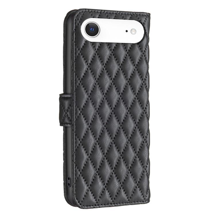 For iPhone Air Diamond Lattice Wallet Flip Leather Phone Case