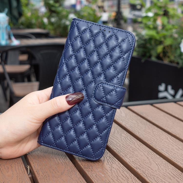 For iPhone 17 Pro Max Diamond Lattice Wallet Flip Leather Phone Case