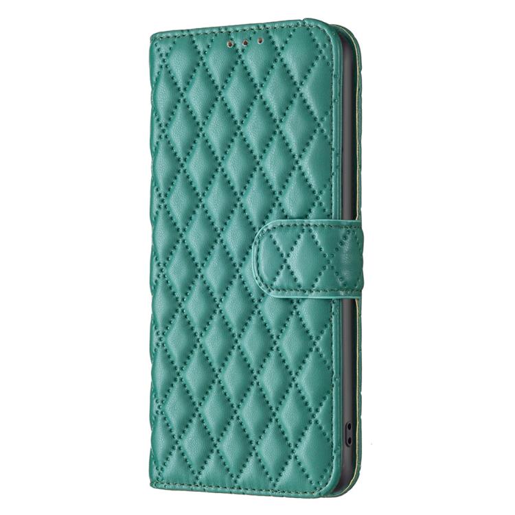 For iPhone 17 Pro Max Diamond Lattice Wallet Flip Leather Phone Case