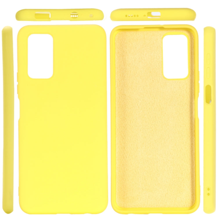 For Huawei Honor X10 5G Pure Color Liquid Silicone Shockproof Full Coverage Case