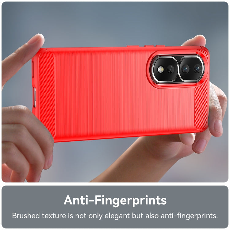 For Honor 80 Pro Brushed Texture Carbon Fiber TPU Phone Case