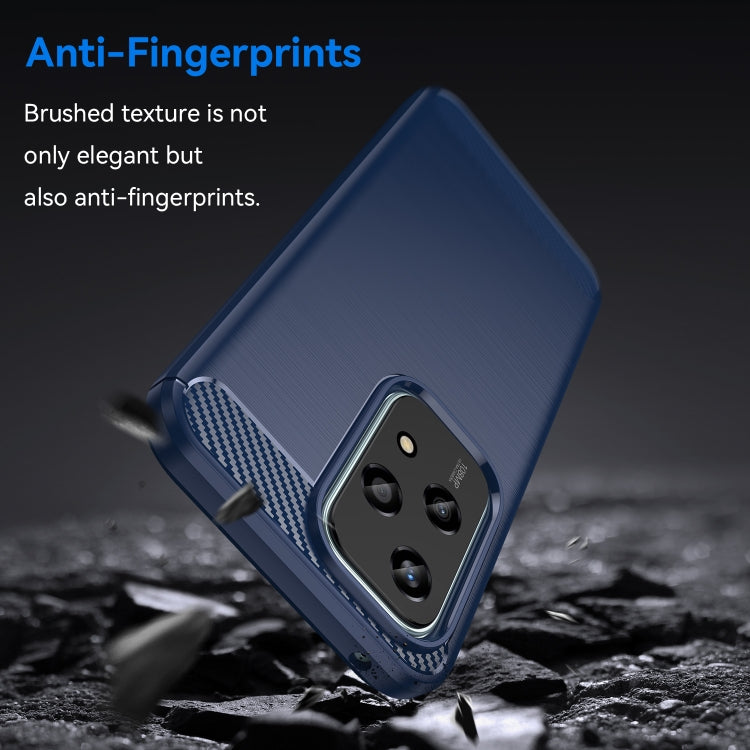 For Honor 200 Lite Global Brushed Texture Carbon Fiber TPU Phone Case