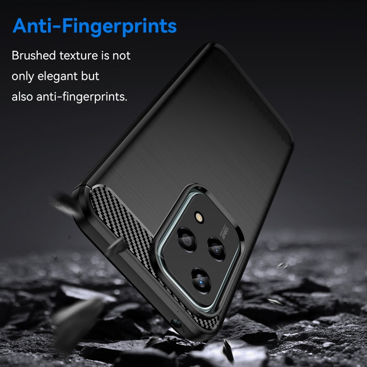 For Honor 200 Lite Global Brushed Texture Carbon Fiber TPU Phone Case
