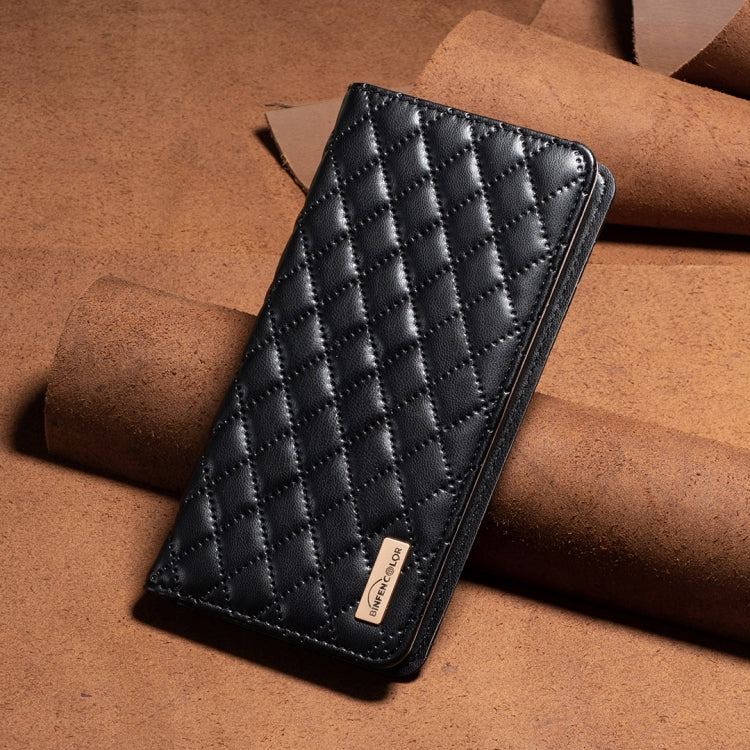 For iPhone 16 Pro Diamond Lattice Magnetic Leather Flip Phone Case