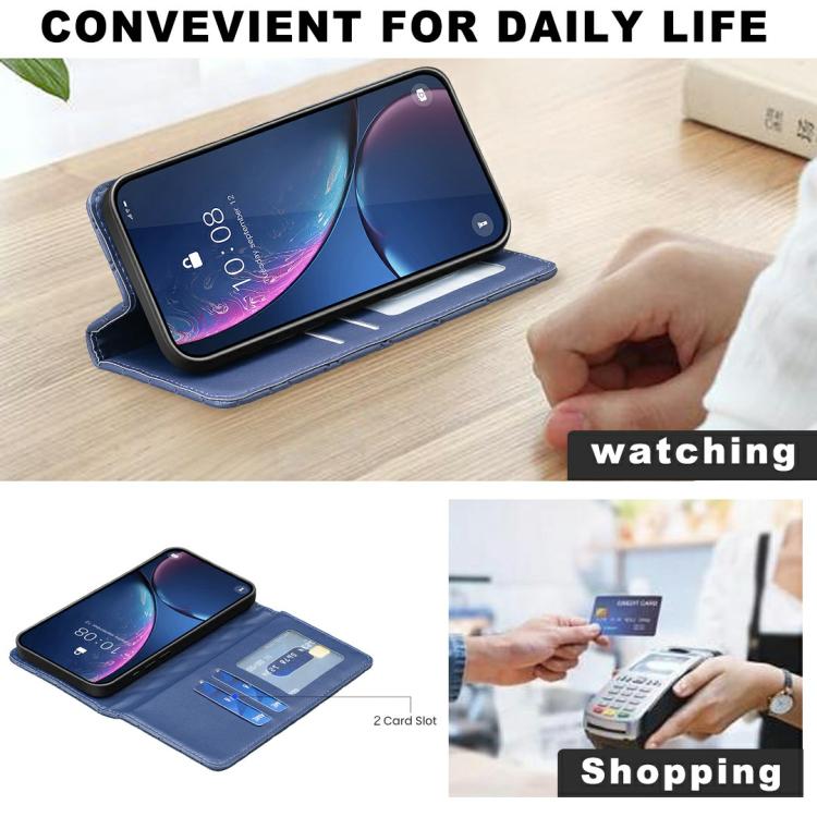 For iPhone Air Diamond Lattice Magnetic Leather Flip Phone Case