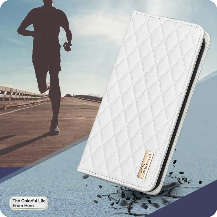 For iPhone Air Diamond Lattice Magnetic Leather Flip Phone Case