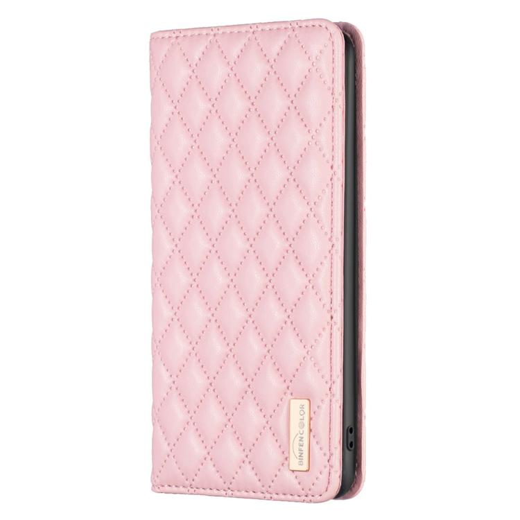 For iPhone Air Diamond Lattice Magnetic Leather Flip Phone Case