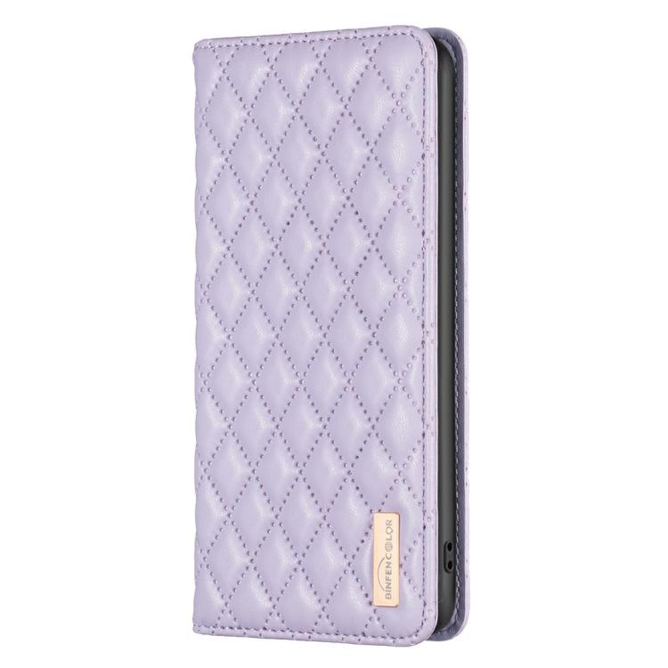 For iPhone Air Diamond Lattice Magnetic Leather Flip Phone Case