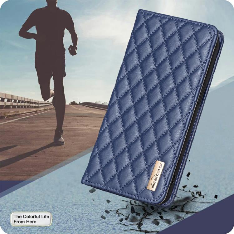 For iPhone 17 Pro Max Diamond Lattice Magnetic Leather Flip Phone Case