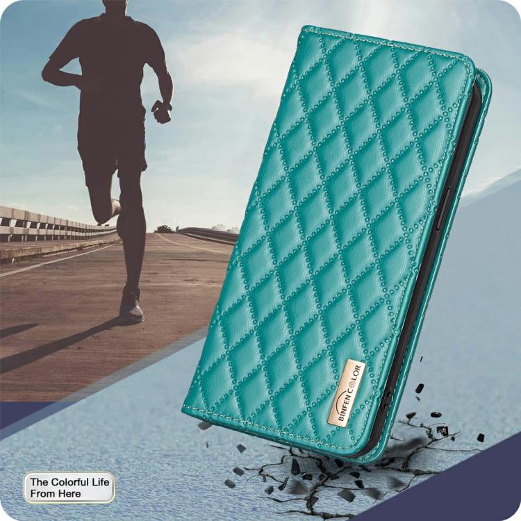 For iPhone 17 Pro Max Diamond Lattice Magnetic Leather Flip Phone Case