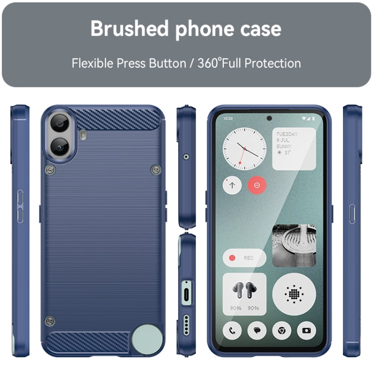 For Nothing CMF Phone 1 Carbon Fiber Brushed Texture TPU Phone Case
