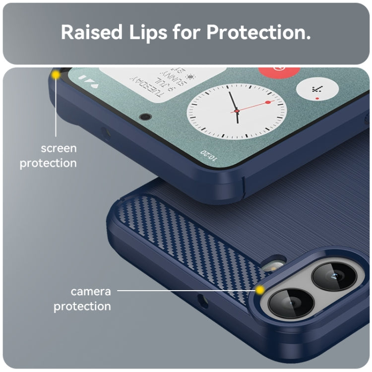 For Nothing CMF Phone 1 Carbon Fiber Brushed Texture TPU Phone Case