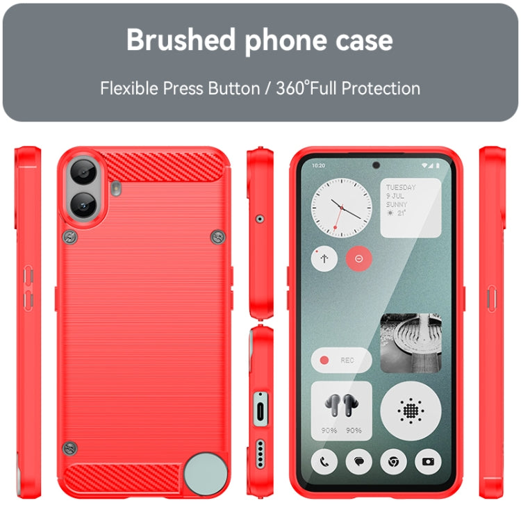 For Nothing CMF Phone 1 Carbon Fiber Brushed Texture TPU Phone Case
