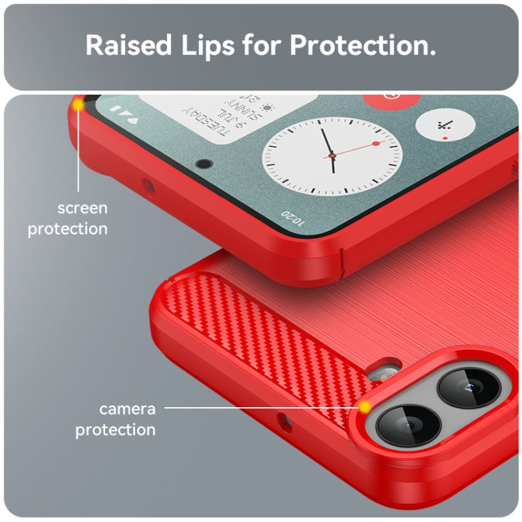 For Nothing CMF Phone 1 Carbon Fiber Brushed Texture TPU Phone Case