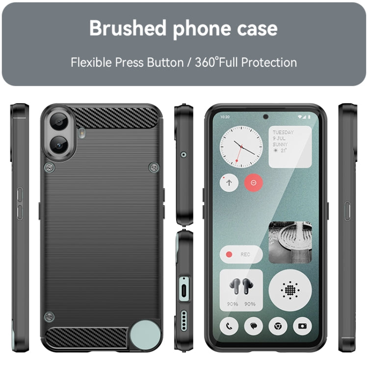 For Nothing CMF Phone 1 Carbon Fiber Brushed Texture TPU Phone Case
