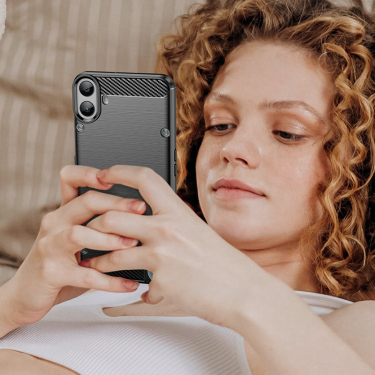 For Nothing CMF Phone 1 Carbon Fiber Brushed Texture TPU Phone Case