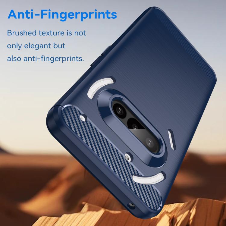 For Nothing Phone 3a Carbon Fiber Brushed Texture TPU Phone Case