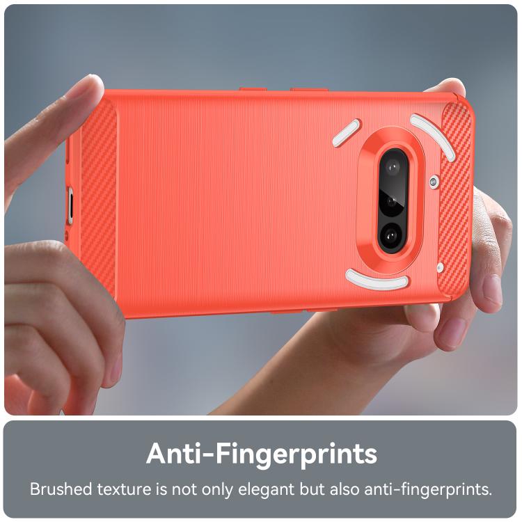For Nothing Phone 3a Carbon Fiber Brushed Texture TPU Phone Case